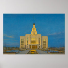 Póster Póster™ de pintura del templo de Saratoga Springs 