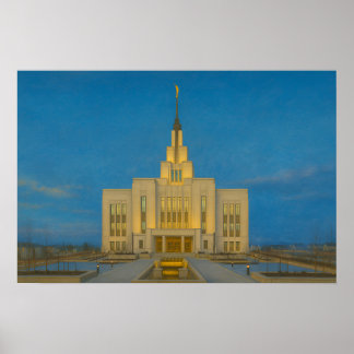 Póster Póster™ de pintura del templo de Saratoga Springs