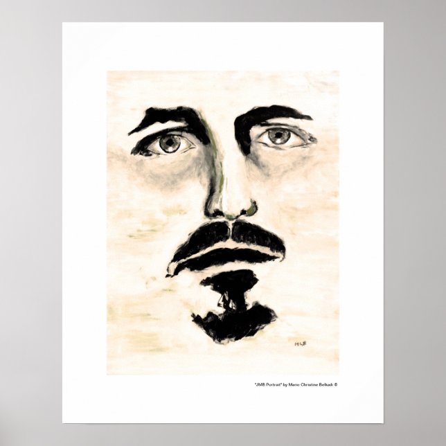 Póster Poster de pintura figurativa Bella Artes de retrat (Frente)