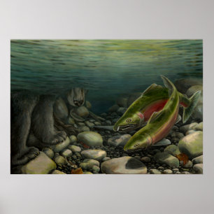 Póster Poster de pintura natural de Canadá