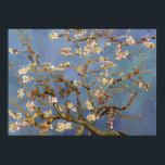 Póster Poster de pintura Van Gogh Almond Blossom<br><div class="desc">Paintaje paisajístico post-impresionista de Vincent van Gogh - Clásicas Obras Maestras - Serie de pintura natural Vincent Van Gogh - Florencia de almendras en tonos azules</div>