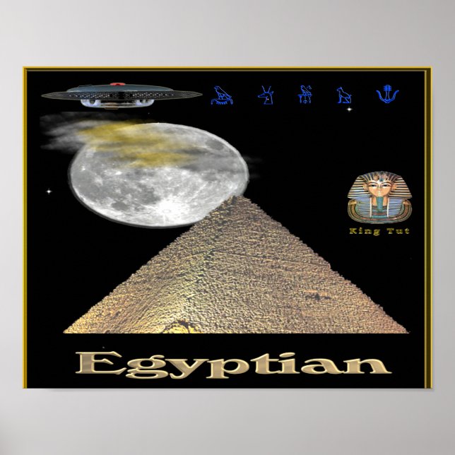 Póster Poster de pirámides de Egipto (Frente)
