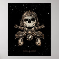 Poster de Piratas Espaciales (raygun) (16x20")