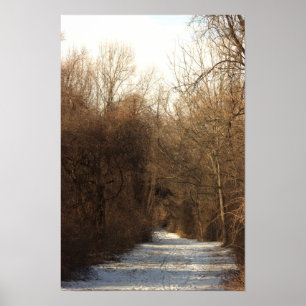 Póster Poster de pista cubierta de nieve