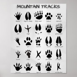Póster Poster de pistas de montaña