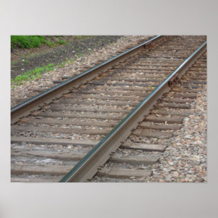 Póster Poster de pistas ferroviarias