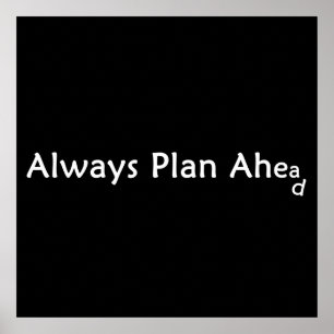 Póster Poster de Plan Ahead