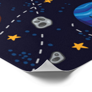 Póster Poster de Planetas Felices
