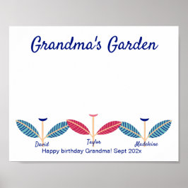 Póster Poster de plantilla de actividad DIY de huella de