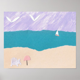 Póster Poster de playa