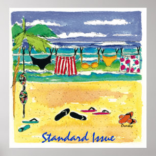 Póster Poster de playa