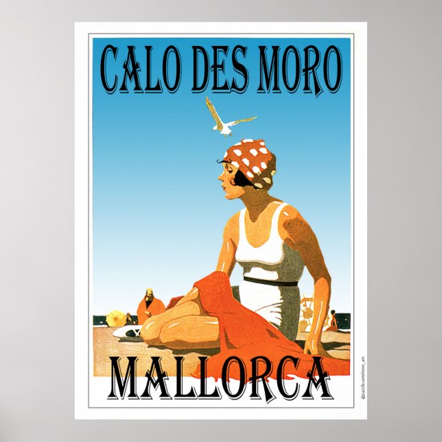 Póster Poster de playa Calo des Moro Mallorca (Frente)