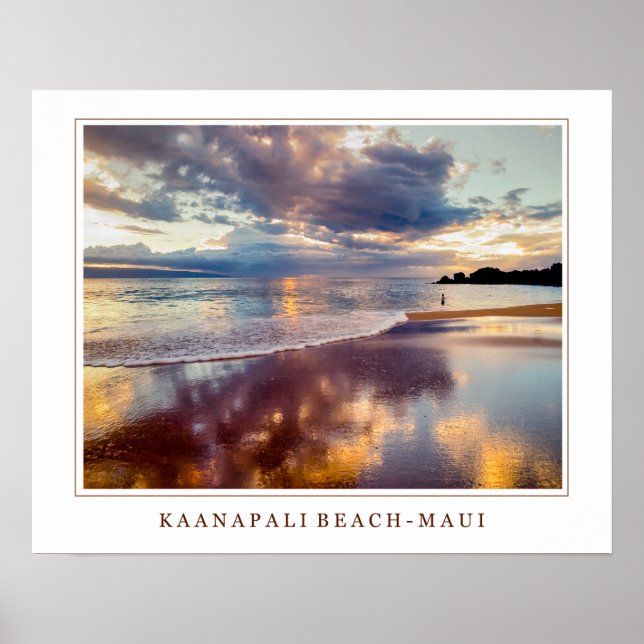 Póster Poster de playa de Kaanapali (Frente)