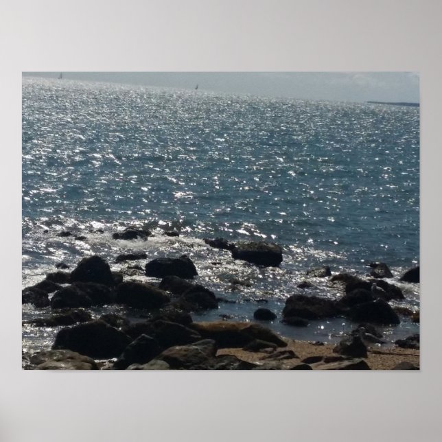 Póster poster de playa de orient state park (Frente)