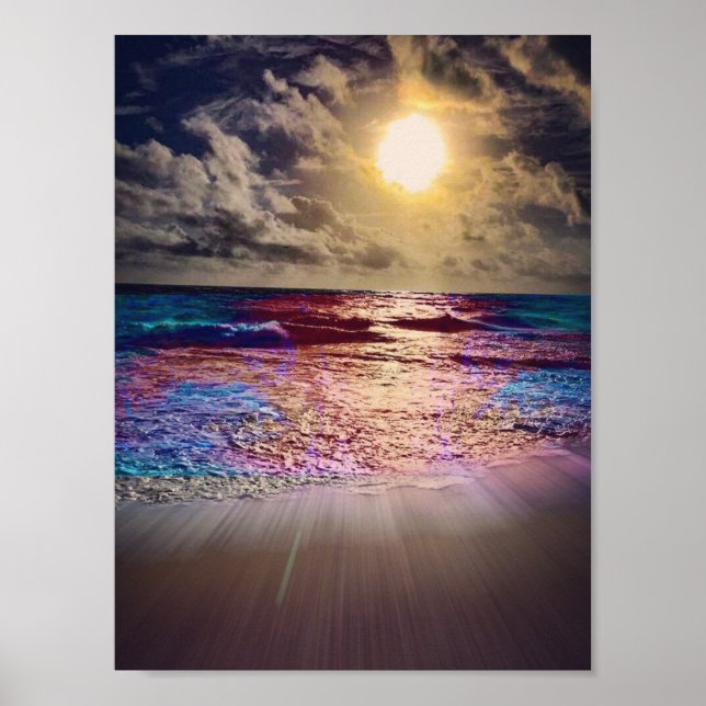 Póster Poster de playa de Saint Augustine Sunset (Frente)