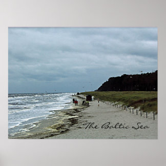 Póster Poster de Playa del Mar Báltico