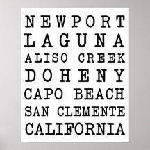 POSTER de playas de OC