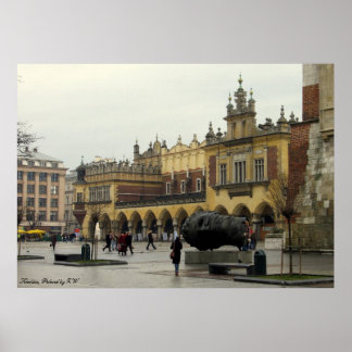Póster Poster de plaza de mercado