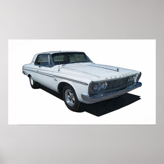 Póster poster de Plymouth Coupe en 1963 (Frente)