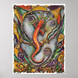 Póster Poster de PMACarlson Fire Salamander