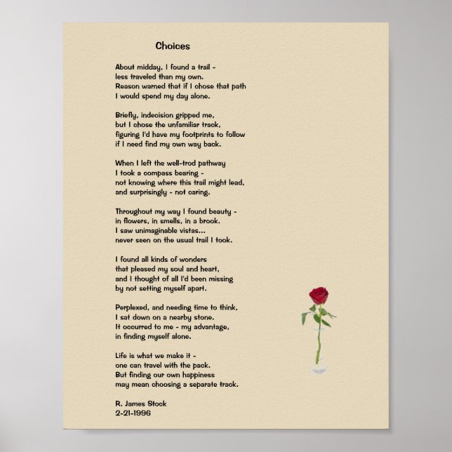 Póster Poster de poema: Elecciones (nos separan) (Frente)