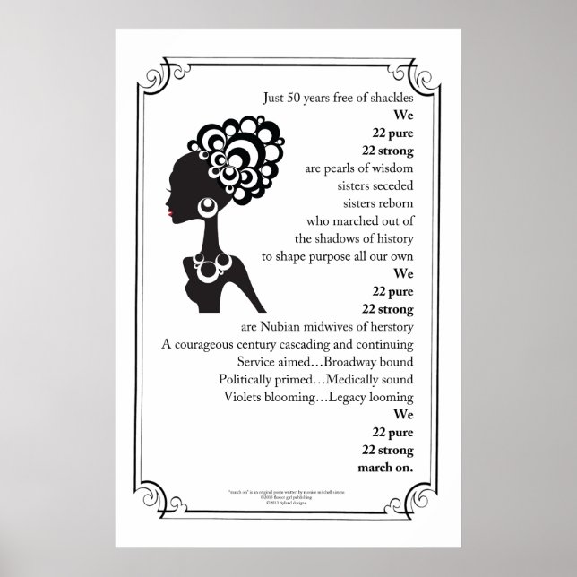 Póster poster De Poema "Marcha Por" (Frente)