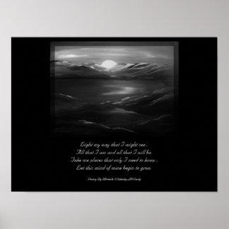 Póster Poster de poemas Light My way