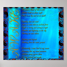 Poster de poemas terrestres planos