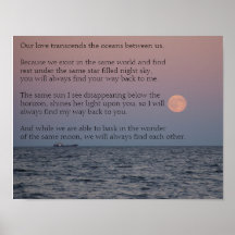 Poster de Poesía de Amor de Larga Distancia