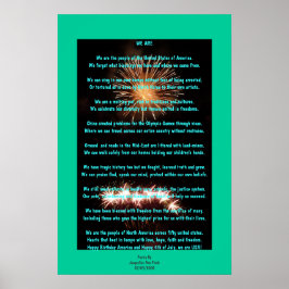 Póster Poster De Poesía Del 4 De Julio