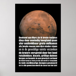 Póster Poster de poesía del cirujano blanco y negro Scien