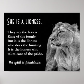 Póster Poster de poesía Inspiradora sobre temas de Liones