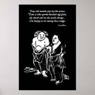 Póster Poster de poetas chinos