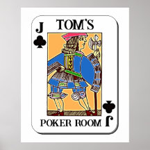 Poster de póker - Personalizable - Jack of Clubs
