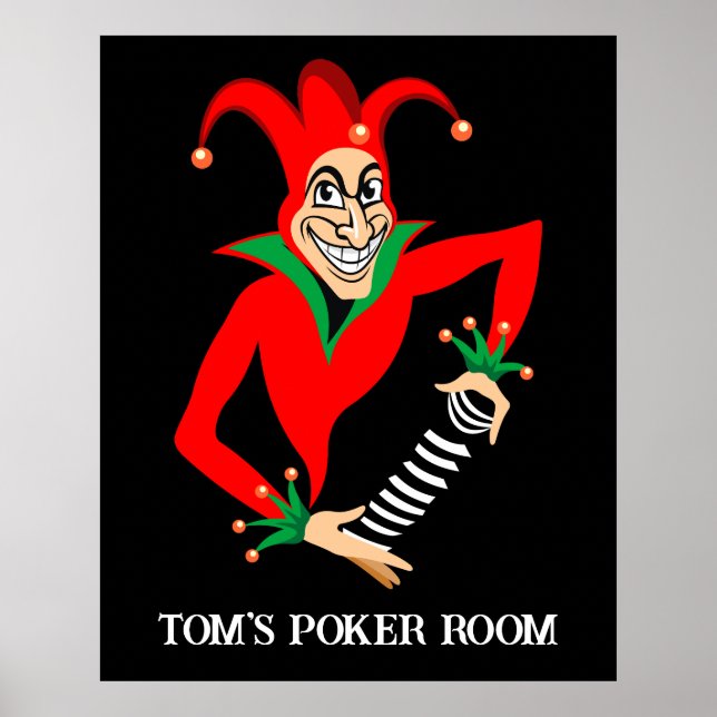 Póster Poster de póker - Personalizable - Joker de póker (Frente)
