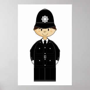 Póster Poster de policía británico