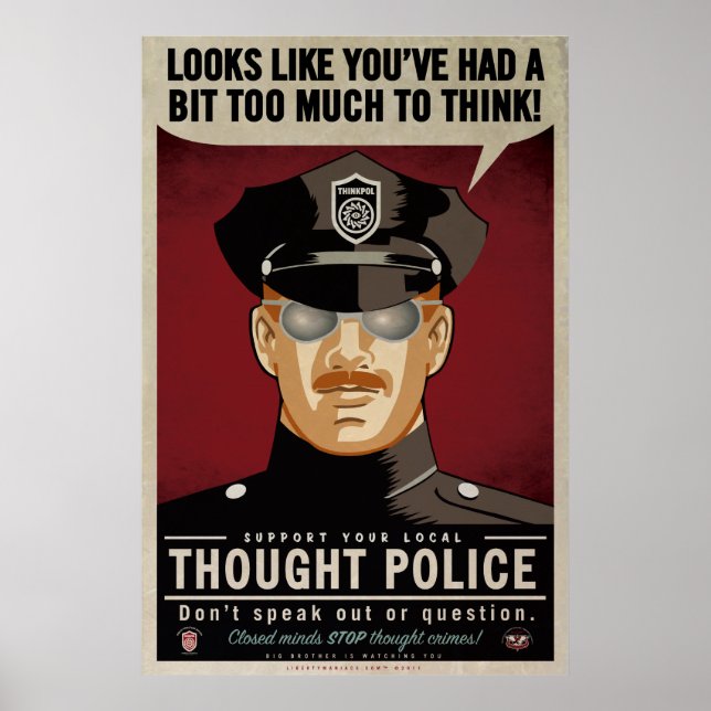 Póster Poster de policía pensante (Frente)
