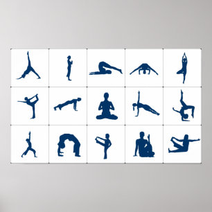 Póster Poster de polos de yoga