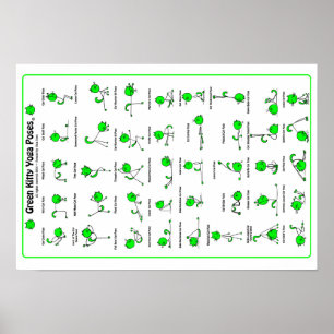 Póster Poster de polos de yoga de Kitty Green