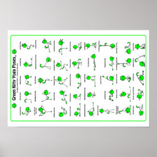 Póster Poster de polos de yoga de Kitty Green
