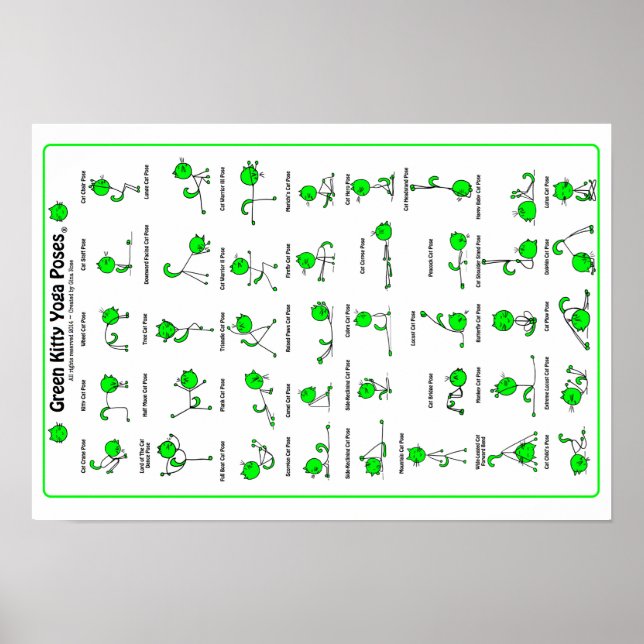 Póster Poster de polos de yoga de Kitty Green (Frente)