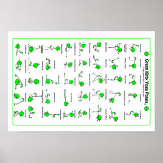 Póster Poster de polos de yoga de Kitty Green