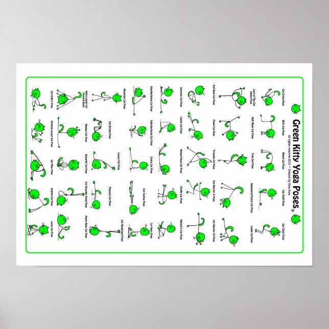Póster Poster de polos de yoga de Kitty Green (Frente)