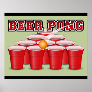 Póster Poster de Pong de la cerveza