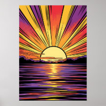 Poster de Pop-Art de Sunset