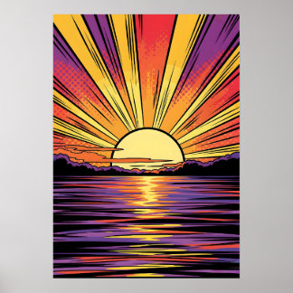 Póster Poster de Pop-Art de Sunset