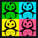 Póster Poster de Pop Art Little Tux Penguin<br><div class="desc">Poster de Pop Art Little Tux Penguin</div>