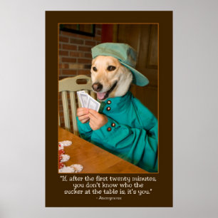 Póster Poster de póquer (perro)