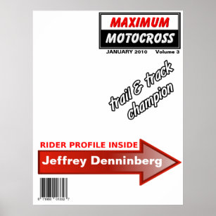 Póster Poster de portada de la revista Dirt Bike Motocros