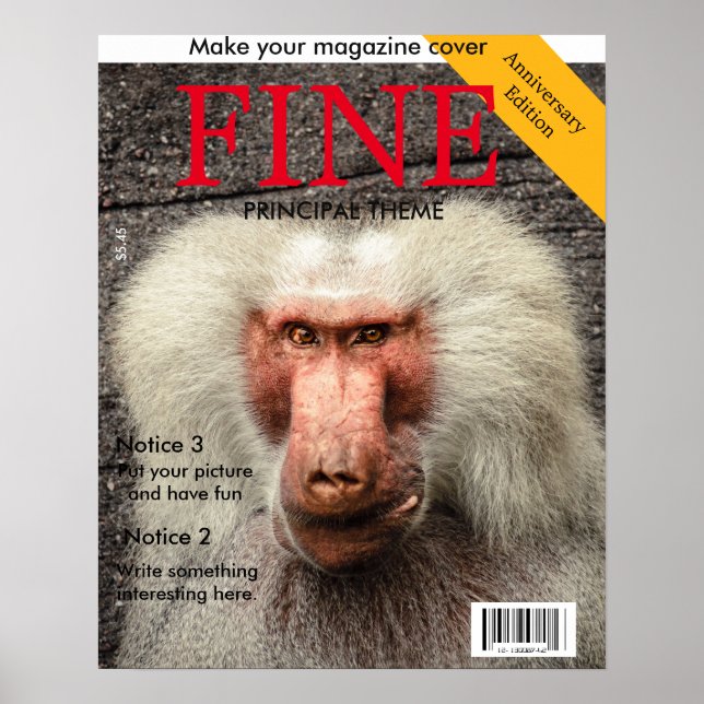 Póster Poster de portada de revista (Frente)